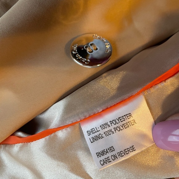 Calvin Klein Belted Double Breasted Trench Coat, Rain Coat in Natural, Large - Picture 13 of 15